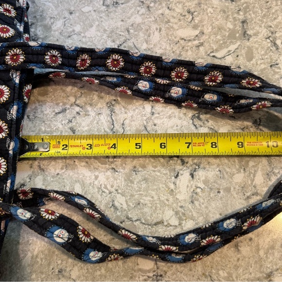 Vera Bradley Night Owl Black and Red Floral Tote - Picture 6 of 8